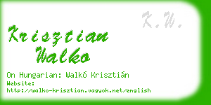 krisztian walko business card