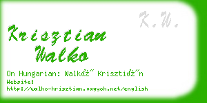 krisztian walko business card